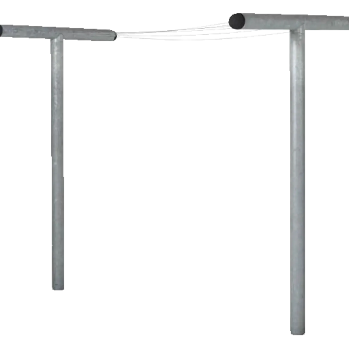 Plus PIPE Tørrestativ 130x520 cm. Højde 200 cm. over jord
