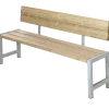 Plus Plankebænk m/ryglæn 176 cm ThermoWood®