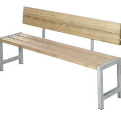 Plus Plankebænk m/ryglæn 176 cm ThermoWood®