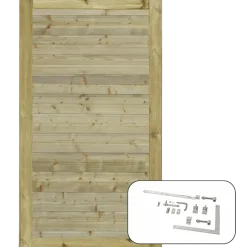 PLUS Plank enkeltlåge inkl. beslag 100×163 cm