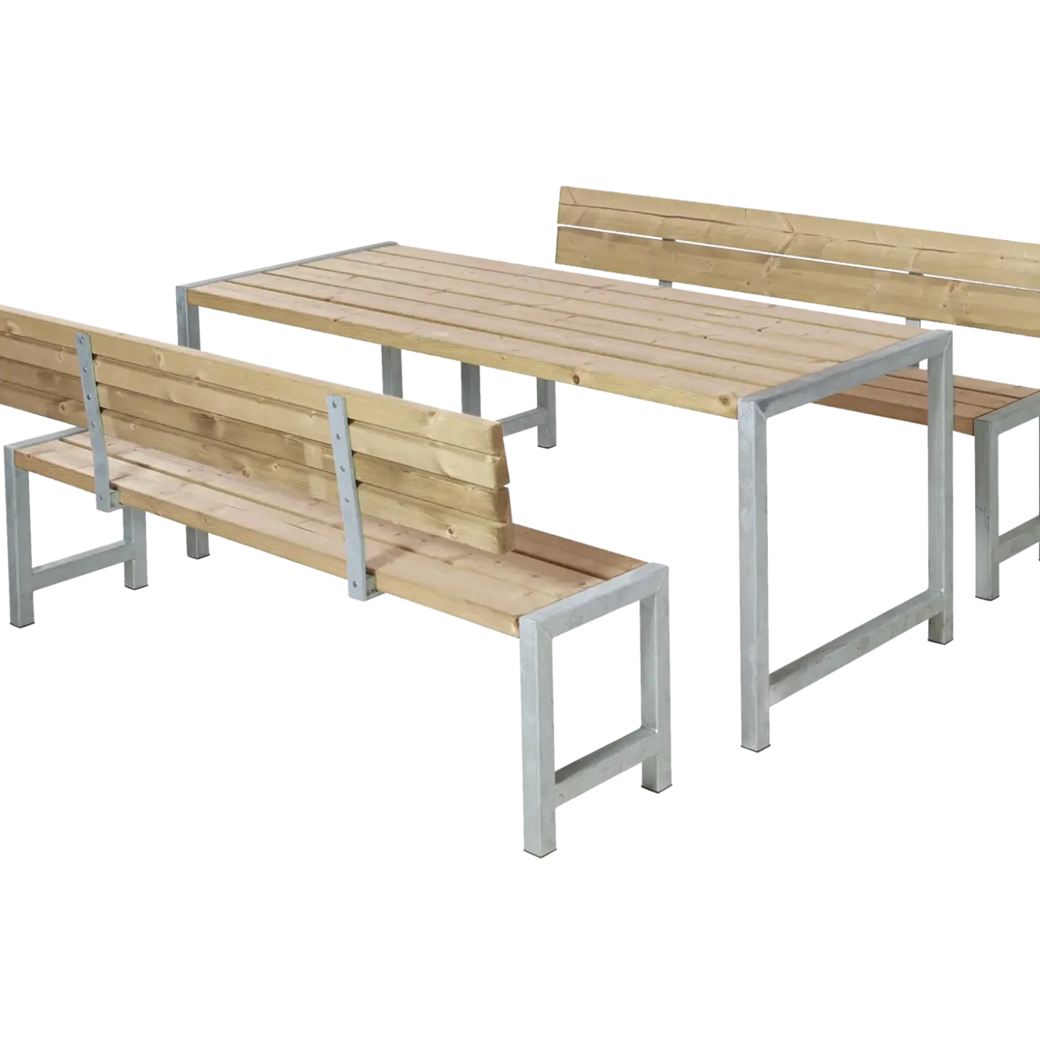 Plus Plankesæt m/2 ryglæn 186 cm ThermoWood®