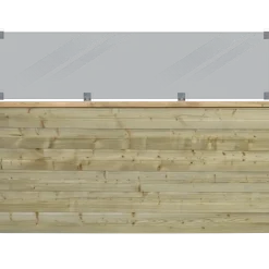 PLUS Plank Profilhegn m/glas 174×125 cm