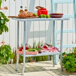 Plus plantebord 17943-1 varmgalvaniseret 40x90x110 cm