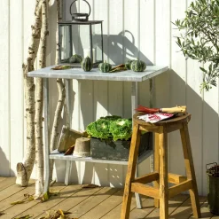 Plus Plantebord 17944-1 varmgalvaniseret stål 45X80X75 cm