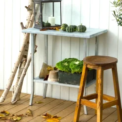 Plus Plantebord 17944-1 varmgalvaniseret stål 45X80X75 cm