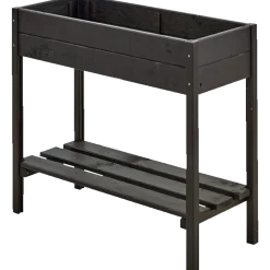Plus Plantekasse på ben 88x37x79 cm Grundmalet sort