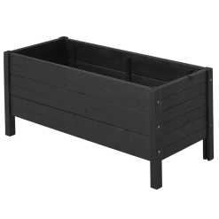 Plus plantekasse på ben 88x37x39 cm sort