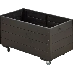 Plus plantekasse 48x47x88 cm grundmalet sort