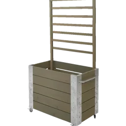 Plus plantekasse 48x47x88 cm grundmalet sort