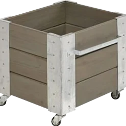 Plus plantekasse 48x47x88 cm grundmalet sort