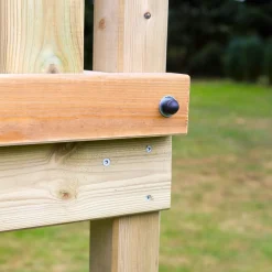 Plus Play legetårn u/tag og rutsjebane Inkl. gyngestativ trykimprægneret (basismodel)