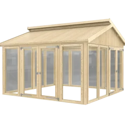 Plus Redskabsrum/Drivhus 12,25 m²  Model 21