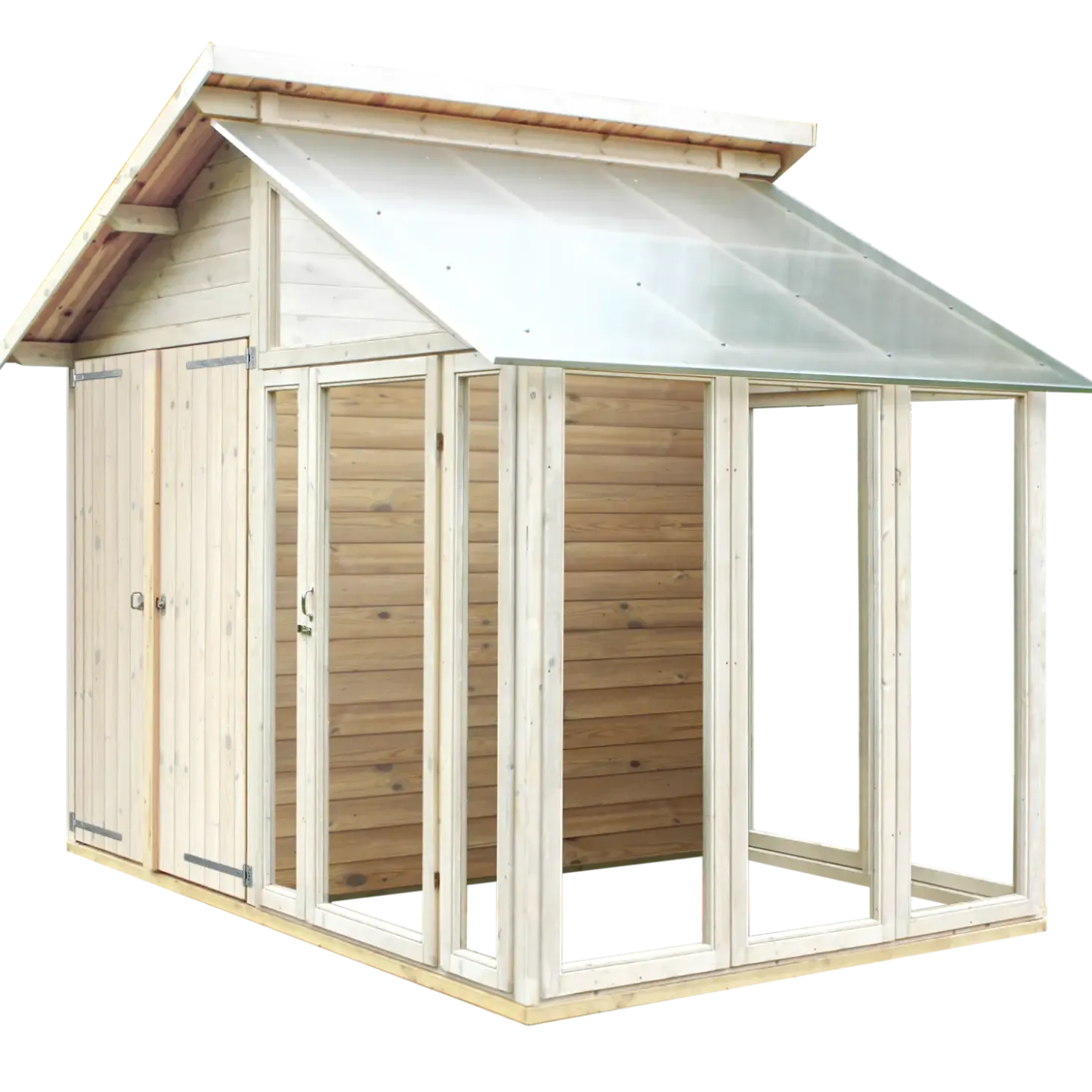Plus redskabsrum/drivhus ubehandlet 6,6 m²