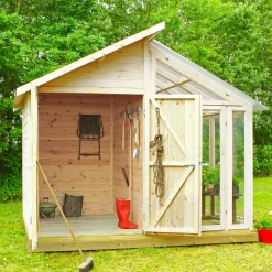 Plus redskabsrum/drivhus ubehandlet 6,6 m²