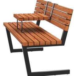 PLUS Relax bænk m/hængebord 150 cm ThermoWood®