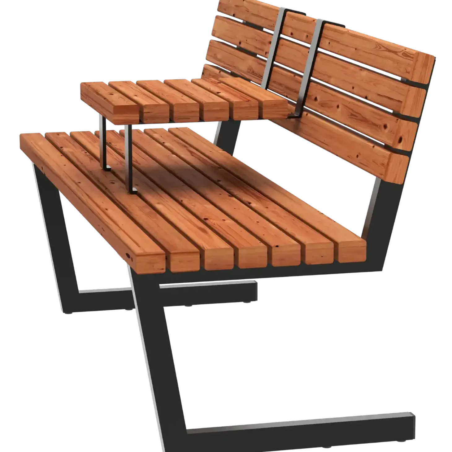 PLUS Relax bænk m/hængebord 150 cm ThermoWood®