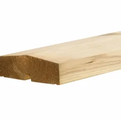 PLUS Renovationsskjul Plank Profil trykimprægneret m/træstolper til nedgravning
