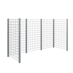 Plus renovationsskjul stålespalier 173,5x89x147 cm varmgalvaniseret