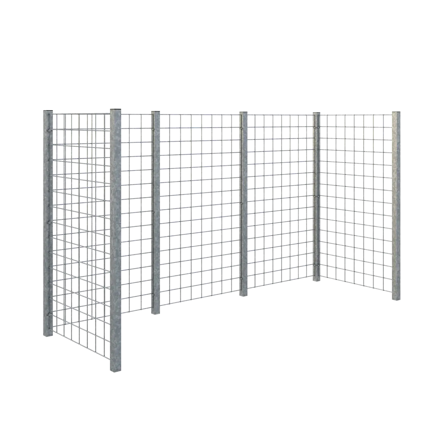 Plus renovationsskjul stålespalier 173,5x89x147 cm varmgalvaniseret
