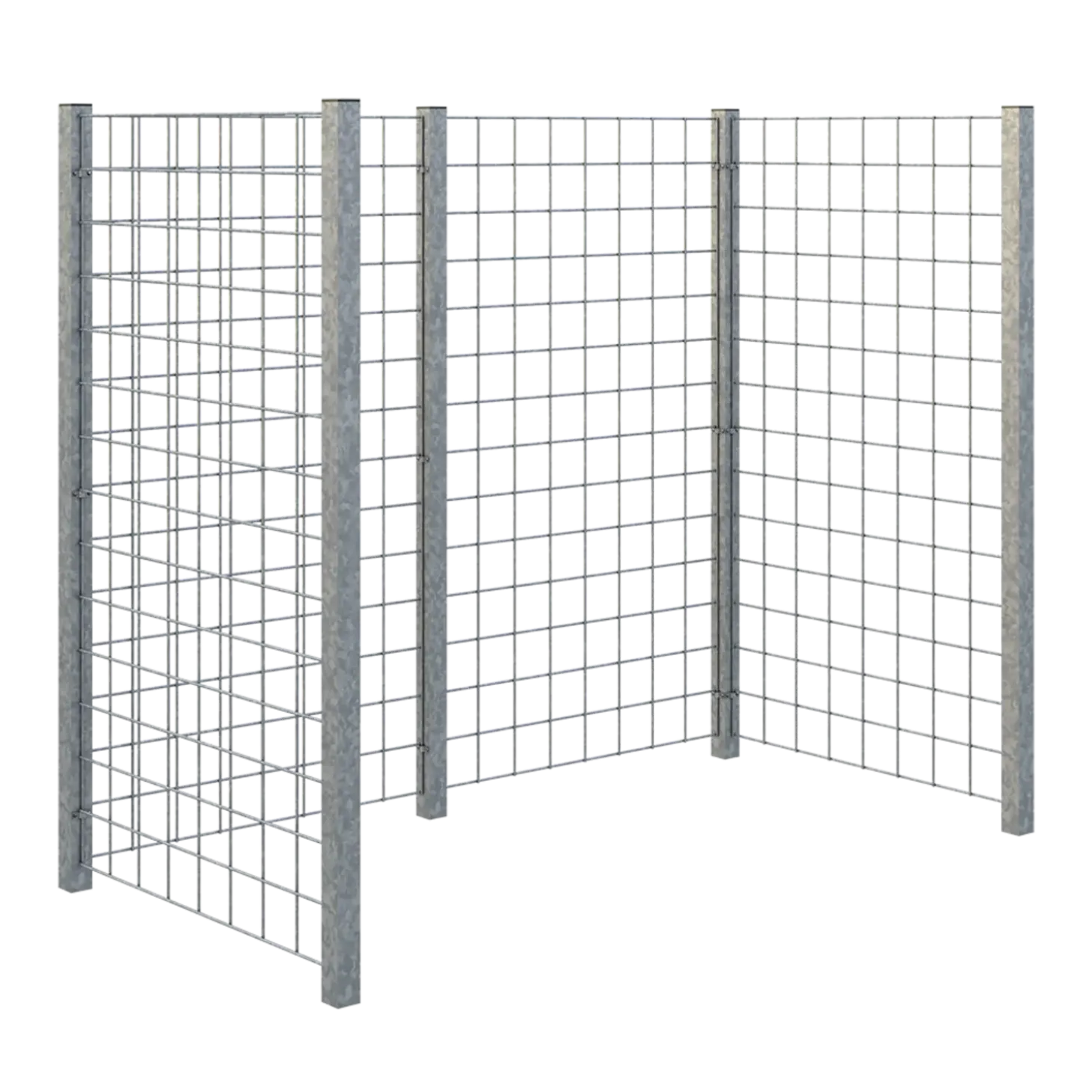Plus renovationsskjul stålespalier 173,5x89x147 cm varmgalvaniseret