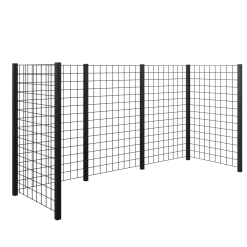 Plus renovationsskjul stålespalier 193,5x99x147 cm sort