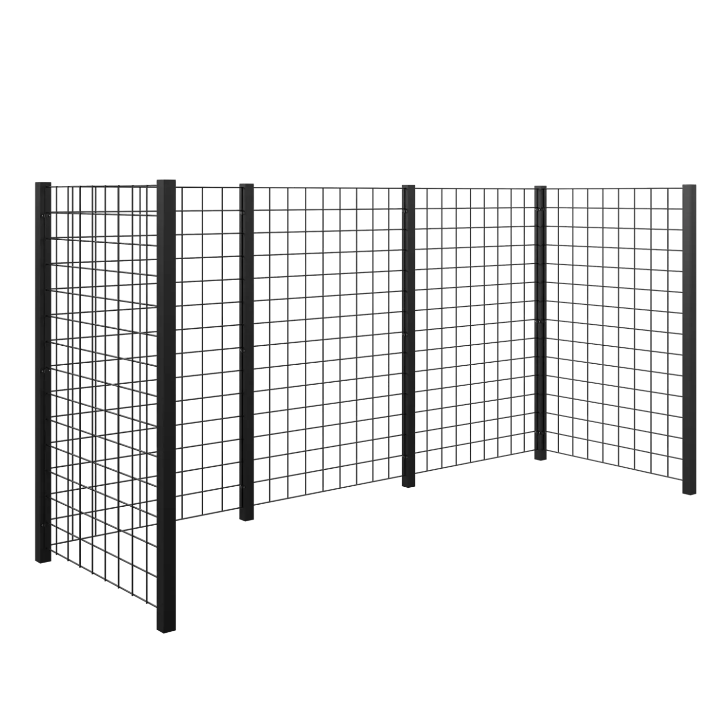 Plus renovationsskjul stålespalier 193,5x99x147 cm sort