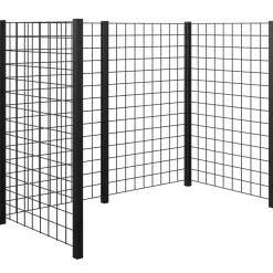 Plus renovationsskjul stålespalier 193,5x99x147 cm sort