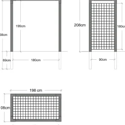 Plus rosenportal med espalier