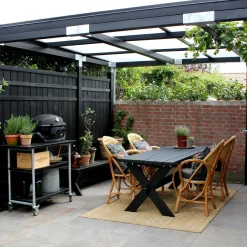 Plus Rustik hegn 180x138 cm sort