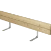 Plus Ryglæn til Plankebænk 166 cm ThermoWood®