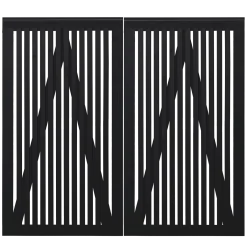 Plus Sendai dobbeltlåge 200x80 cm sort