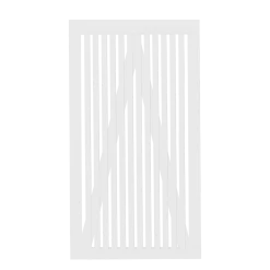 Plus Sendai enkeltlåge 100x80 cm hvid