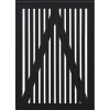 Plus Sendai enkeltlåge 100x80 cm sort