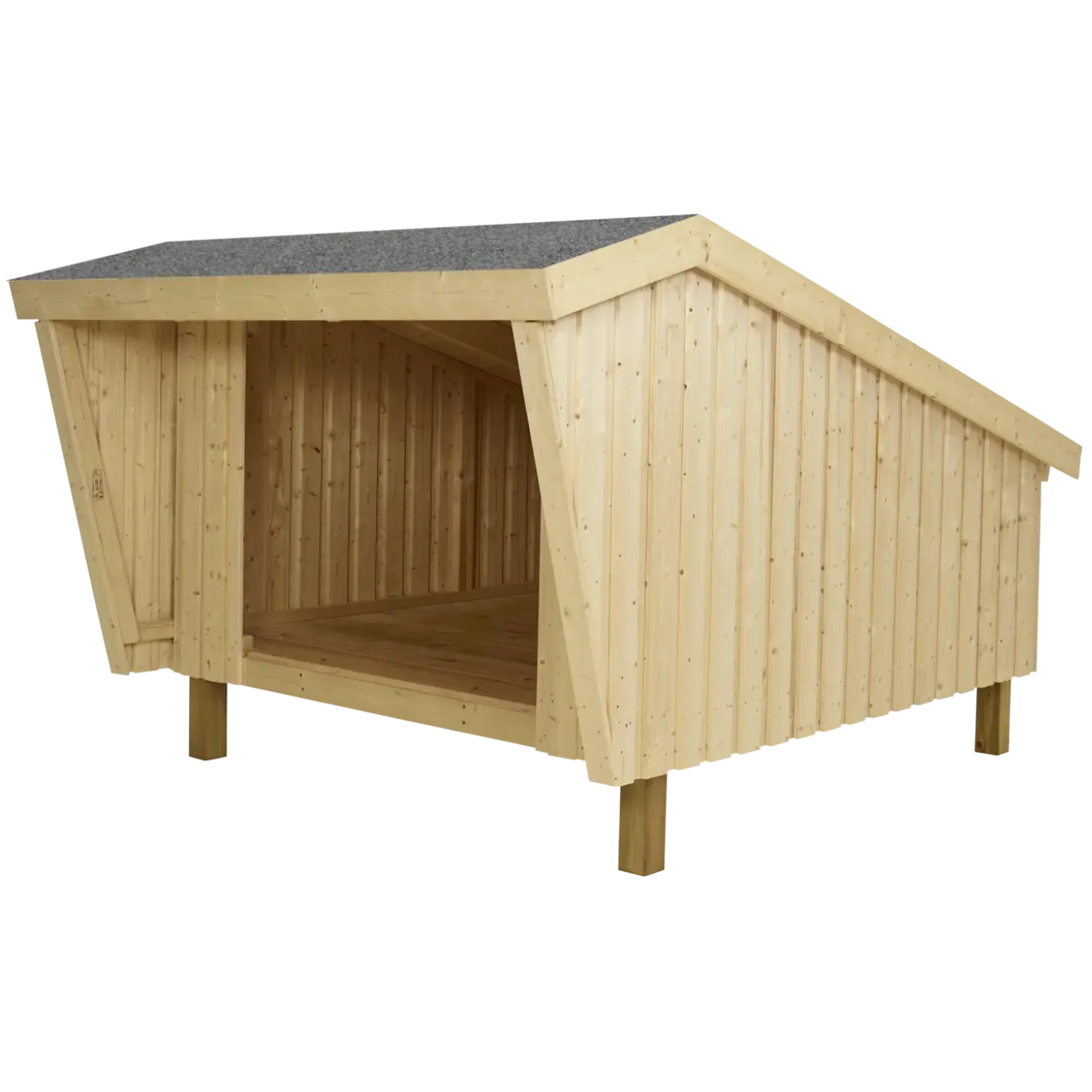 Plus shelter ubehandlet nåletræ inkl. beslag/skruer
