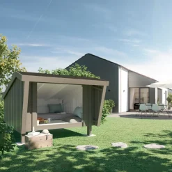 Plus shelter ubehandlet nåletræ inkl. beslag/skruer