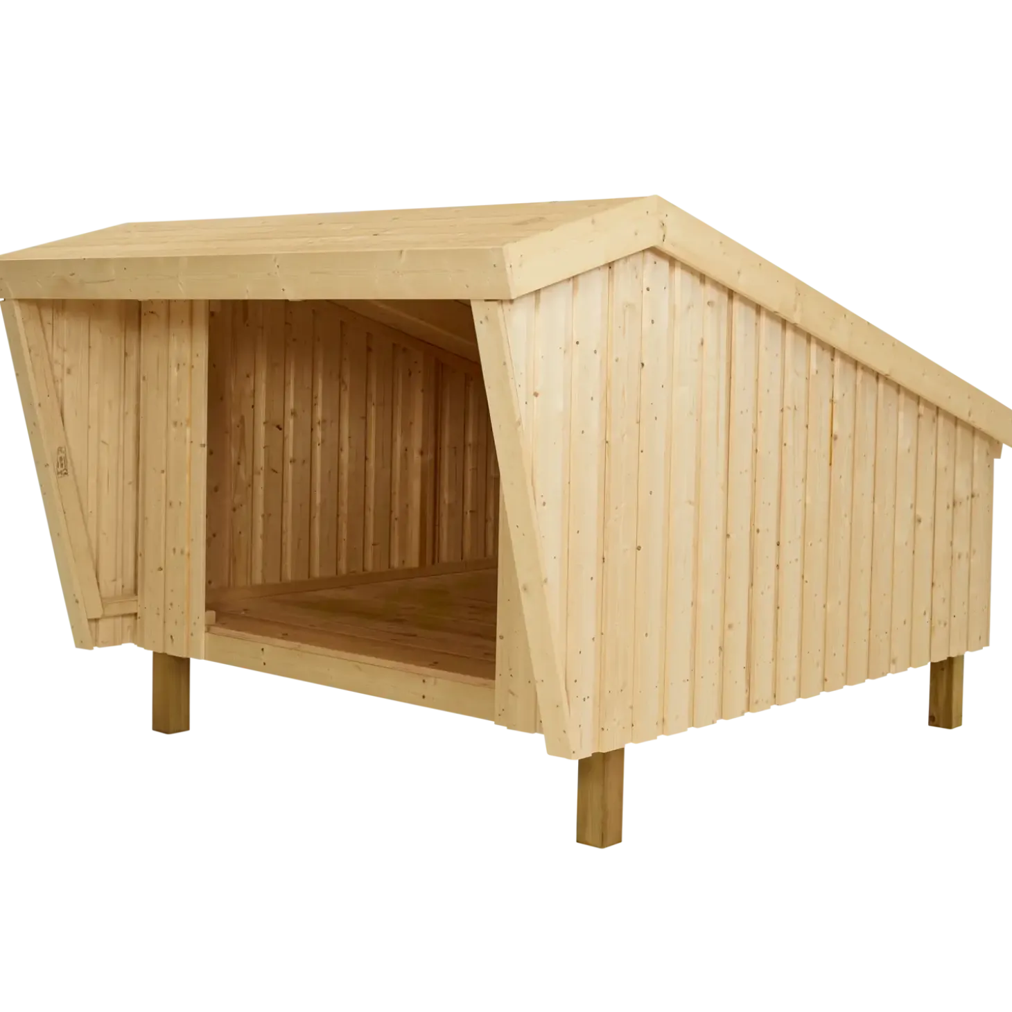 Plus shelter ubehandlet nåletræ inkl. beslag/skruer