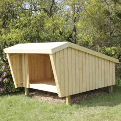 Plus shelter ubehandlet nåletræ inkl. beslag/skruer
