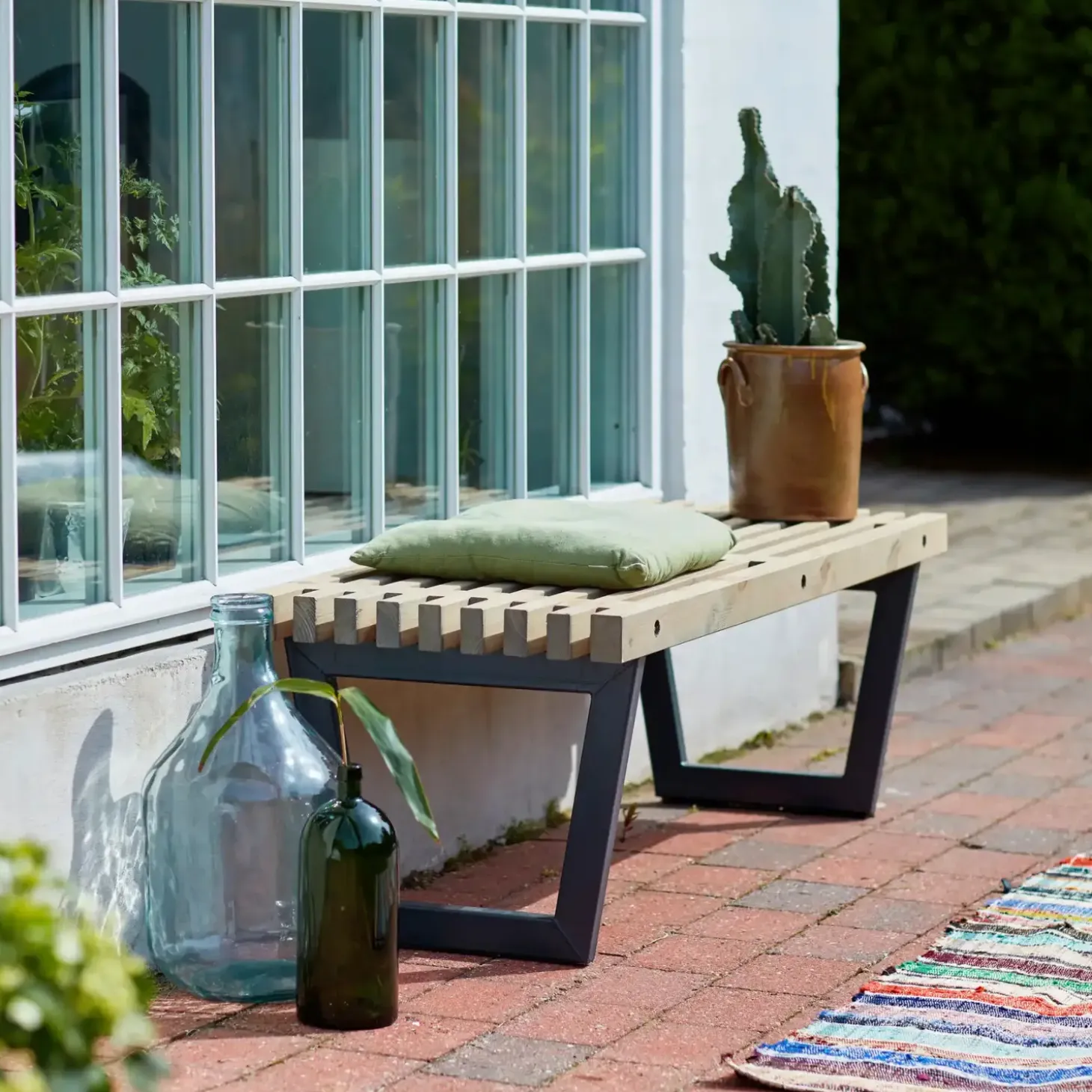 Plus Siesta rustik trallebænk/bord 138 cm