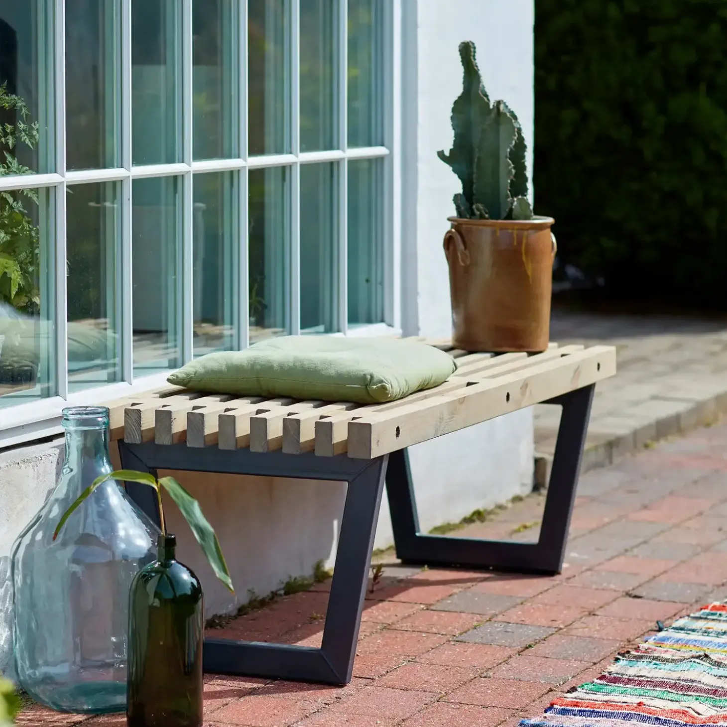 Plus Siesta rustik trallebænk/bord 138 cm