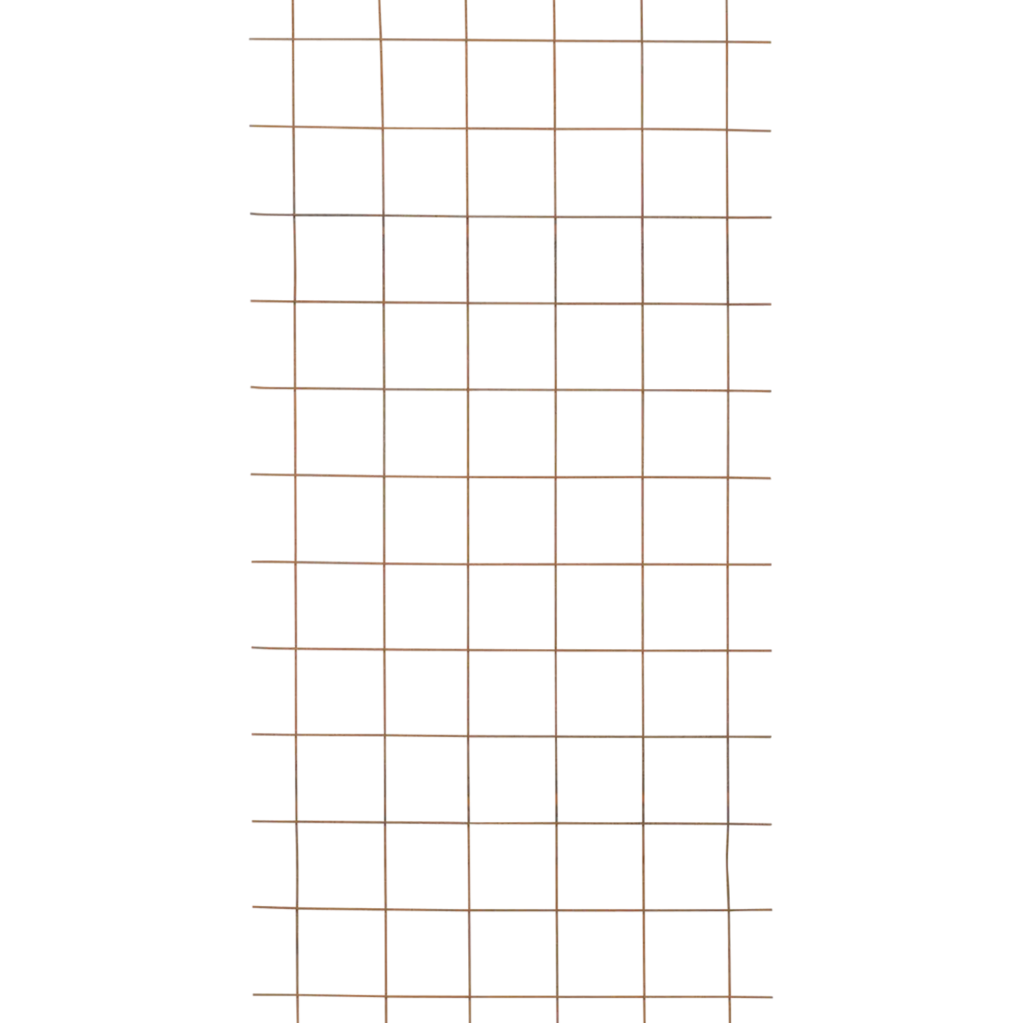 Plus stålespalier u/kant 900x1800mm rustrød