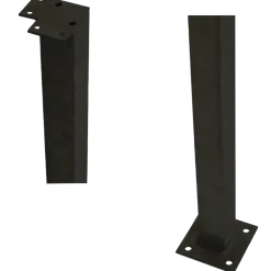 Plus Stålstolpe m/fod til håndliste  hjørnestolpe  4,5x4,5x103,3 cm