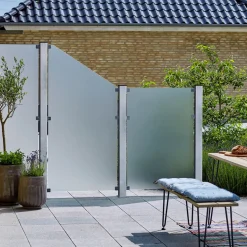 Plus stålstolpe m/fod 80x80 mm længde 96 cm galvaniseret