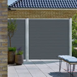 Plus stålstolpe m/fod 80x80 mm længde 96 cm galvaniseret