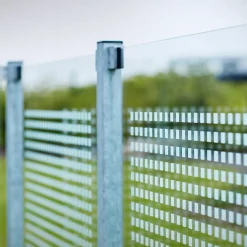Plus stålstolpe m/fod 45x45 mm længde 95 cm galvaniseret