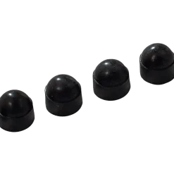 Plus stålstolpe rund m/stolpefod Ø42,4mm x 96 cm sort