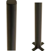 Plus stålstolpe rund t/nedgravning Ø42,4mm x 186 cm sort