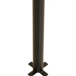 Plus stålstolpe rund t/nedgravning Ø42,4mm x 186 cm sort