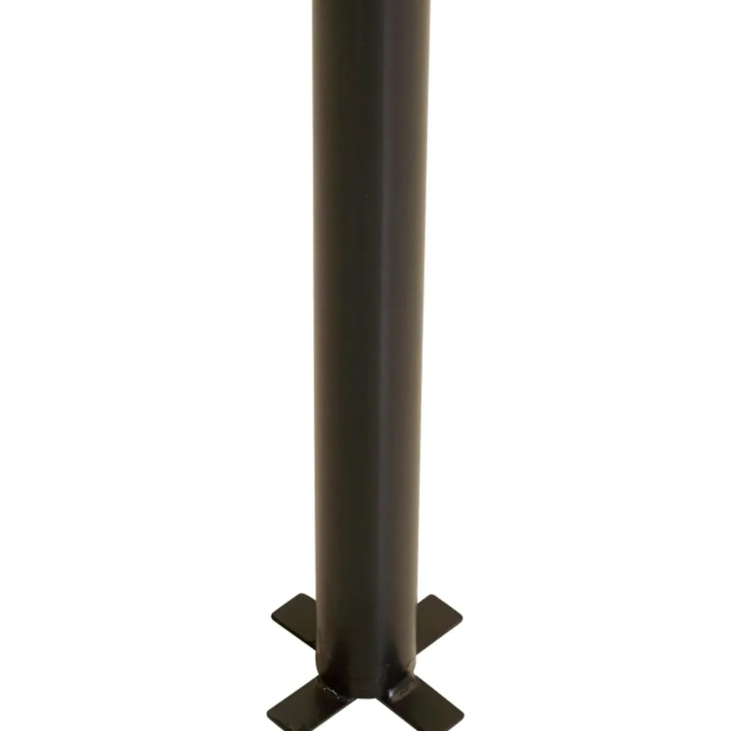 Plus stålstolpe rund t/nedgravning Ø42,4mm x 186 cm sort