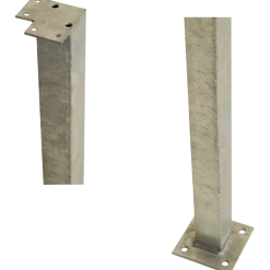 Plus stålstolpe t/gelænder 45x45 mm længde 103,3 cm varmgalvaniseret