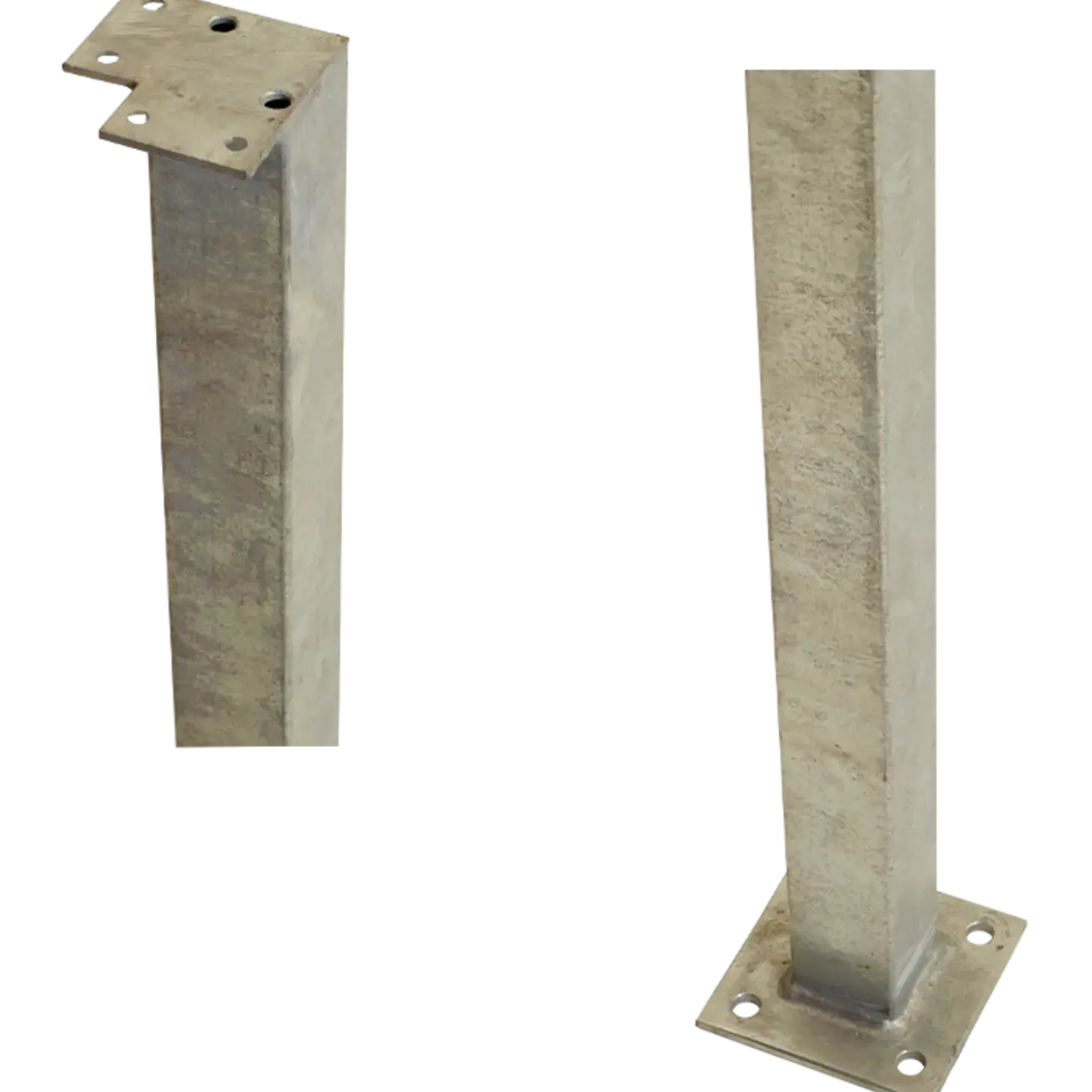 Plus stålstolpe t/gelænder 45x45 mm længde 103,3 cm varmgalvaniseret